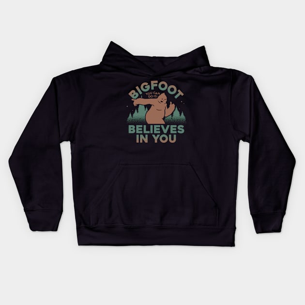 You can do it believes in you Kids Hoodie by joshsmith